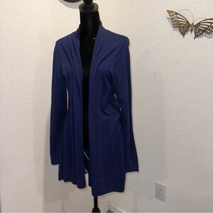 Susan Graver Knit Cardigan in Royal Blue